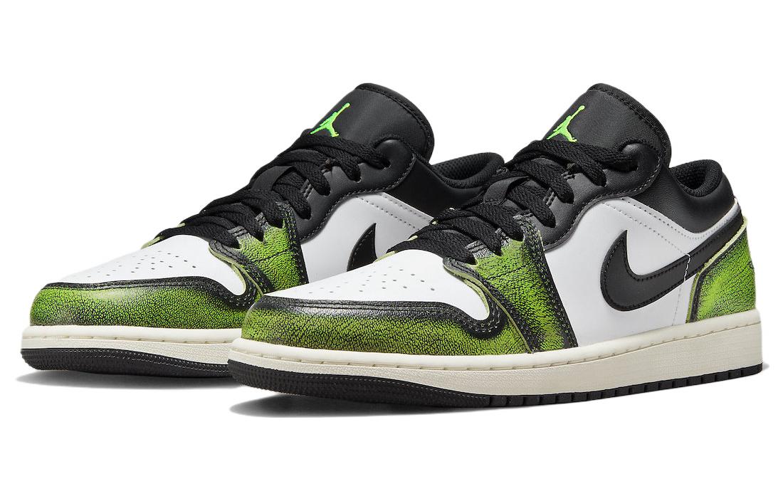 Air Jordan 1 Low SE \'Wear-Away - Electric Green\'  DN3705-003 Classic Sneakers