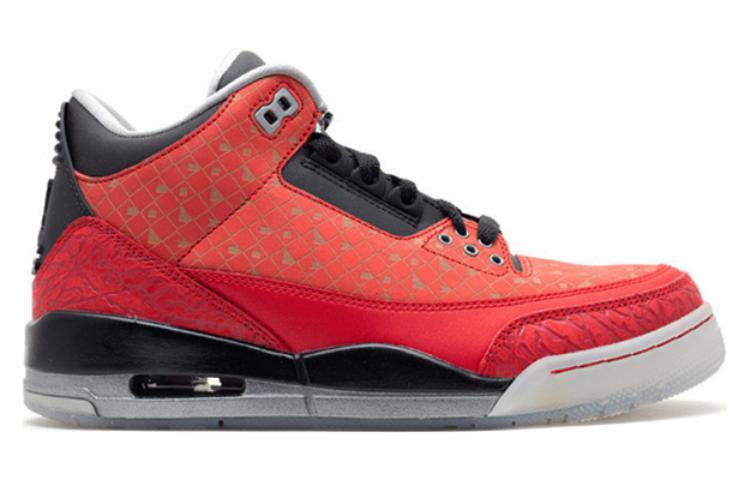 Air Jordan 3 Retro Doernbecher (2013) \'Red Goldsilver Black\'  437536-600B Epochal Sneaker