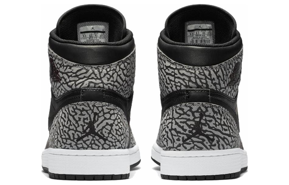 Air Jordan 1 Retro High \'Black Elephant\'  839115-013 Epoch-Defining Shoes