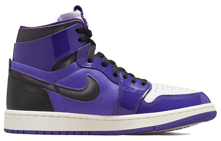 (WMNS) Air Jordan 1 Zoom Comfort \'Court Purple Patent\'  CT0979-505 Signature Shoe