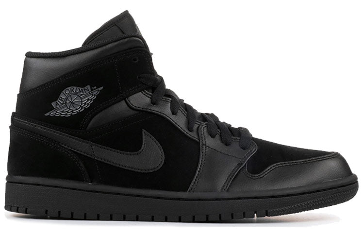 Air Jordan 1 Mid \'Triple Black 2018\'  554724-050 Vintage Sportswear