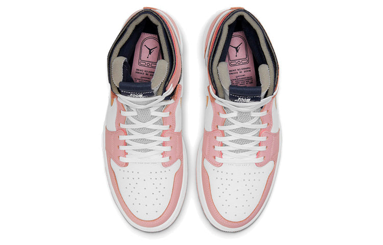 (WMNS) Air Jordan 1 High Zoom \'Pink Glaze\'  CT0979-601 Signature Shoe