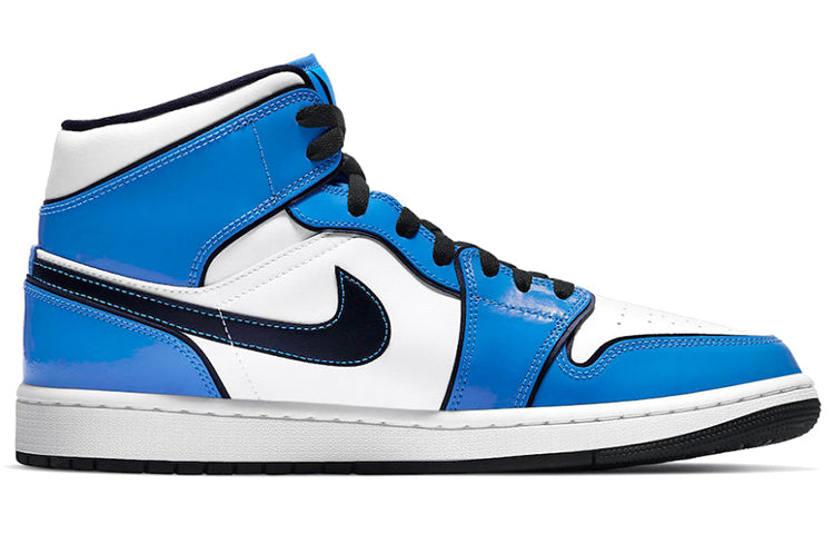 Air Jordan 1 Mid SE \'Signal Blue\'  DD6834-402 Iconic Trainers