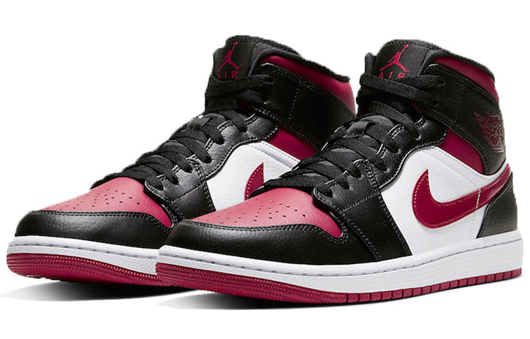 Air Jordan 1 Mid \'Noble Red\'  554724-066 Iconic Trainers