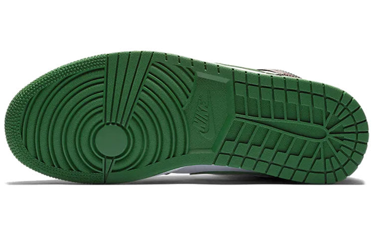 Air Jordan 1 Mid 'Green Toe' 554724-067 Iconic Trainers - Click Image to Close
