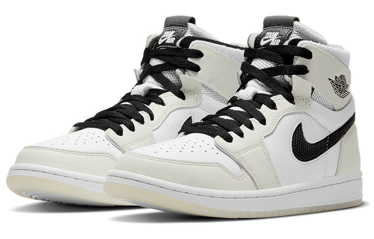 (WMNS) Air Jordan 1 High Zoom Comfort 'Light Bone' CT0979-002 Epochal Sneaker - Click Image to Close