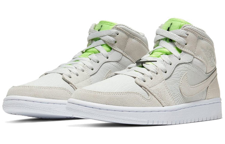 (WMNS) Air Jordan 1 Mid \'Ghost Green\'  CV3018-001 Signature Shoe