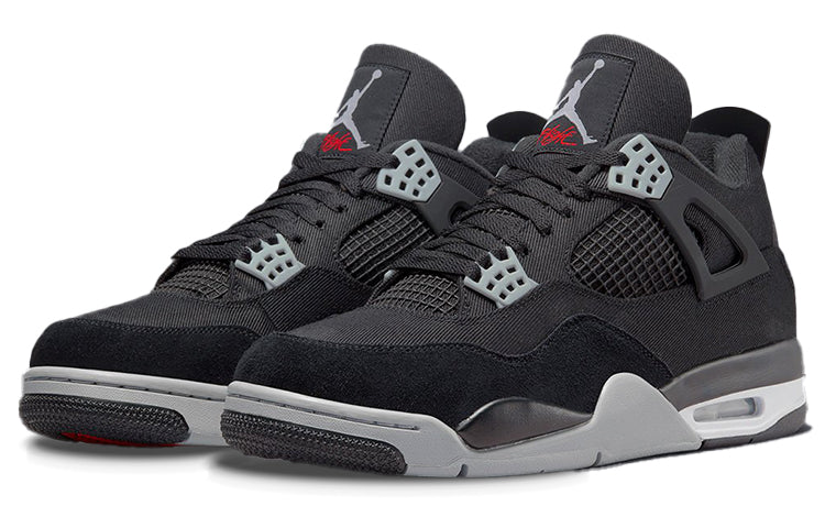 Air Jordan 4 Retro SE \'Black Canvas\'  DH7138-006 Iconic Trainers