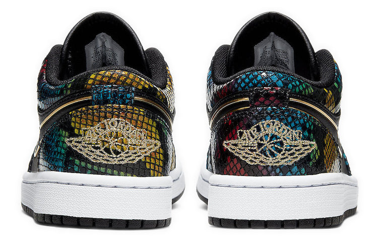 (WMNS) Air Jordan 1 Low \'Multi Snakeskin\'  CW5580-001 Iconic Trainers