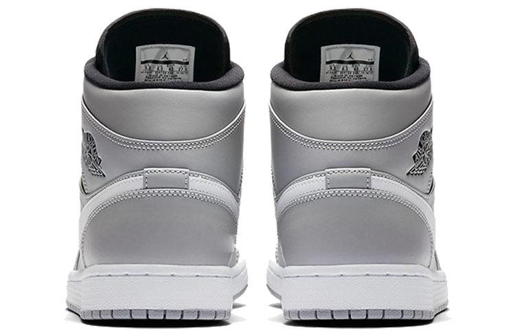 Air Jordan 1 Mid \'Wolf Grey Black White\'  554724-046 Epochal Sneaker