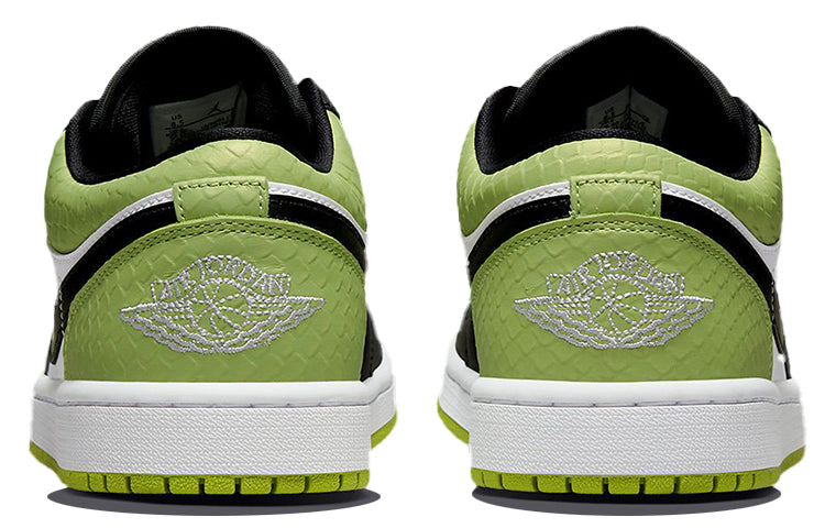 (WMNS) Air Jordan 1 Low SE \'Vivid Green Snakeskin\'  DX4446-301 Antique Icons