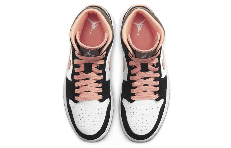 (WMNS) Air Jordan 1 Mid SE \'Peach Mocha\'  DH0210-100 Signature Shoe