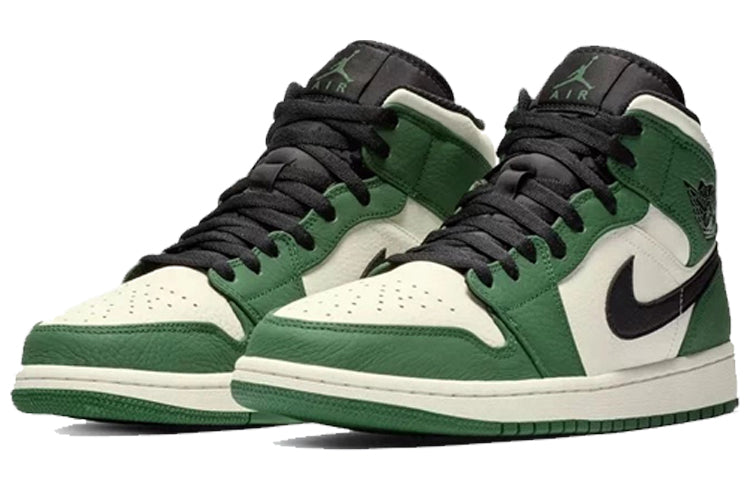 Air Jordan 1 Mid \'Pine Green\'  852542-301 Classic Sneakers