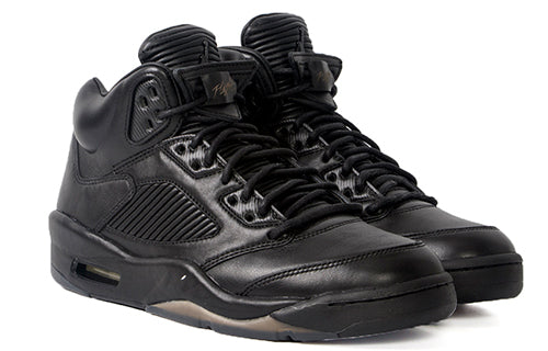 Air Jordan 5 Retro Premium \'Triple Black\'  881432-010 Vintage Sportswear