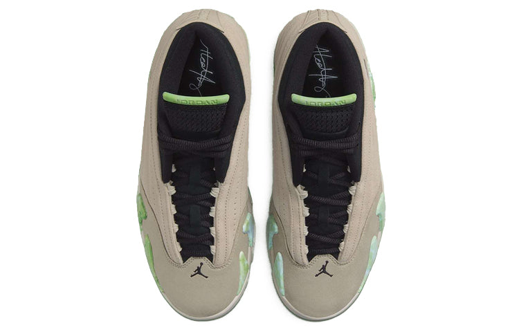 (WMNS) Aleali May x Air Jordan 14 Retro Low SP 'Fortune' DJ1034-200 Vintage Sportswear - Click Image to Close