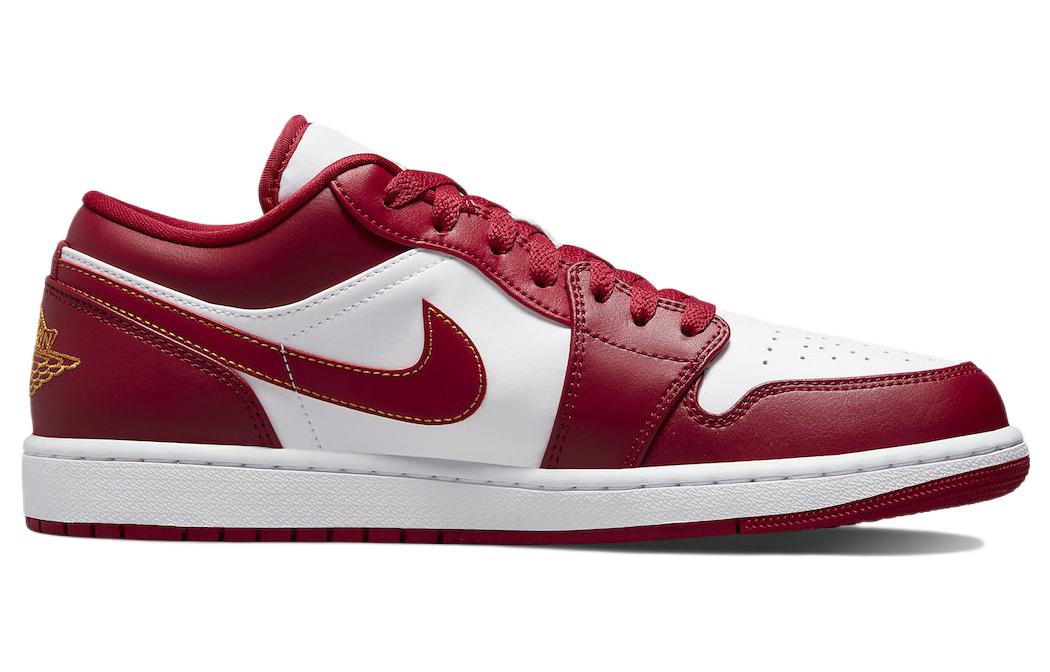 Air Jordan 1 Low \'Cardinal Red\'  553558-607 Signature Shoe