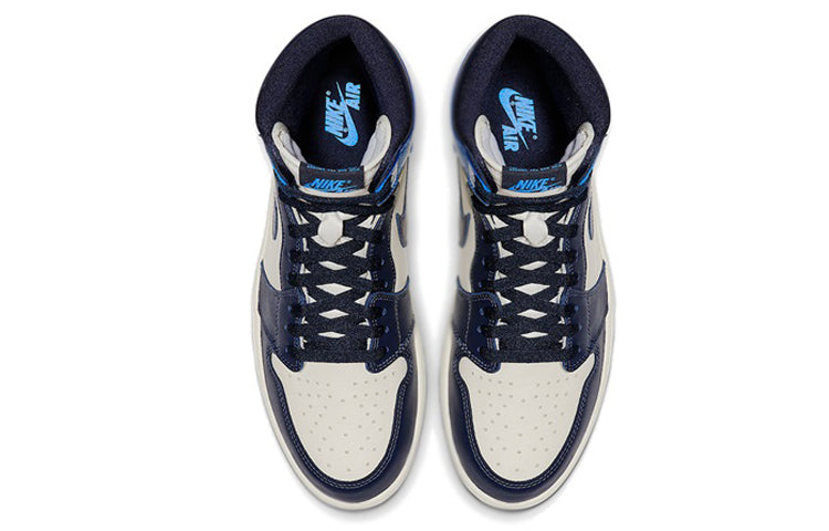 Air Jordan 1 Retro High OG \'Obsidian\'  555088-140 Epochal Sneaker