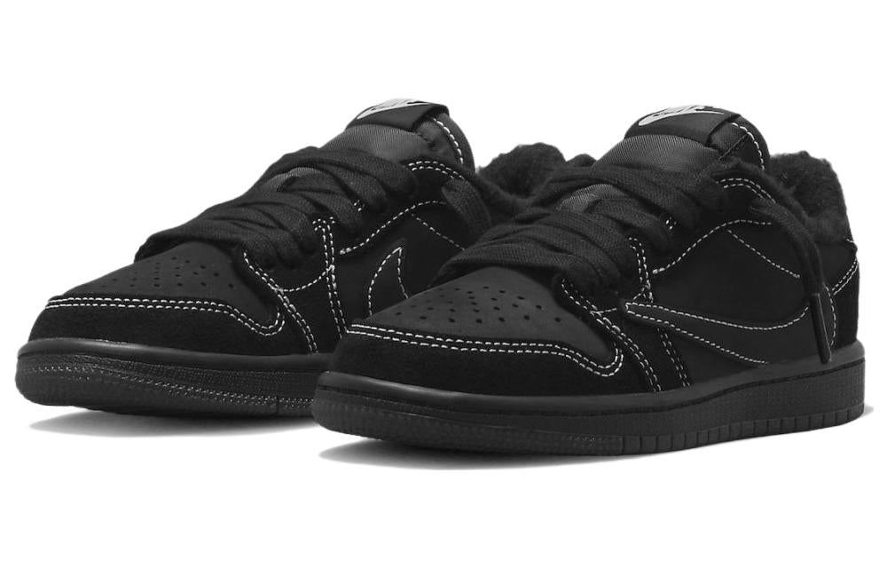 Travis Scott x Air Jordan 1 Low OG SP \'Black Phantom\'  DM7866-001 Iconic Trainers