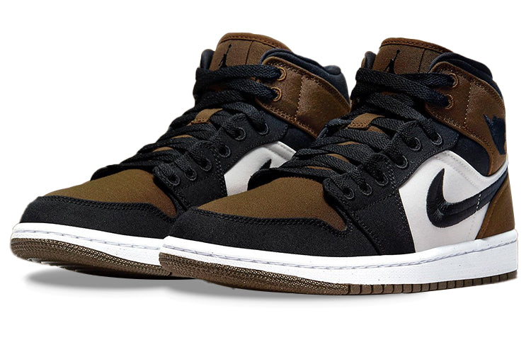 (WMNS) Air Jordan 1 Mid SE \'Olive Toe\'  DV0427-301 Epoch-Defining Shoes