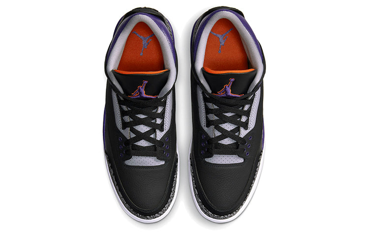 Air Jordan 3 Retro 'Court Purple' CT8532-050 Signature Shoe - Click Image to Close