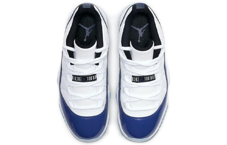 (WMNS) Air Jordan 11 Retro Low 'Concord Sketch' AH7860-100 Epoch-Defining Shoes - Click Image to Close