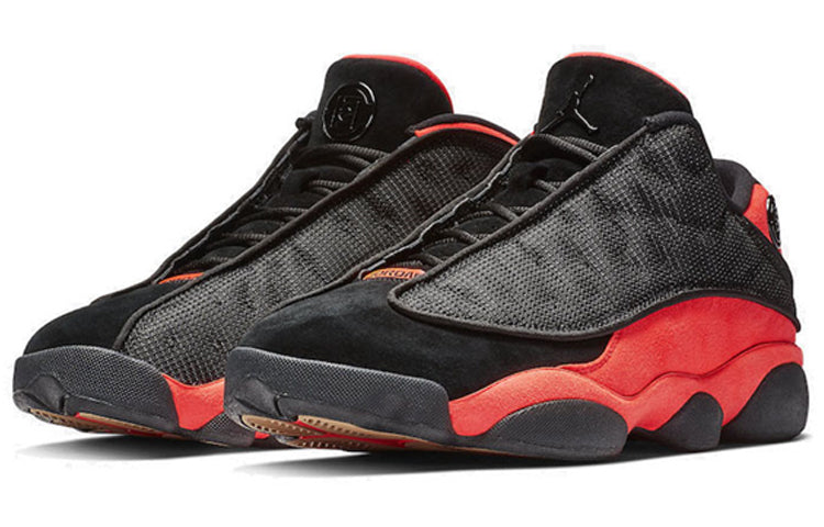 Air Jordan 13 Retro Low x CLOT \'Black Red\'  AT3102-006 Cultural Kicks