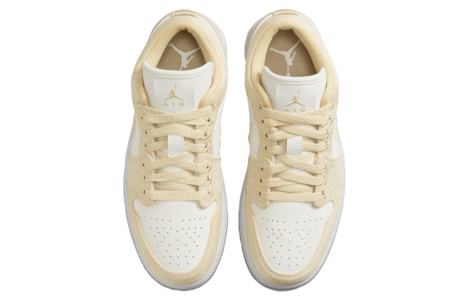 (WMNS) Air Jordan 1 Low SE \'Canvas - Team Gold\'  FN3722-701 Epoch-Defining Shoes
