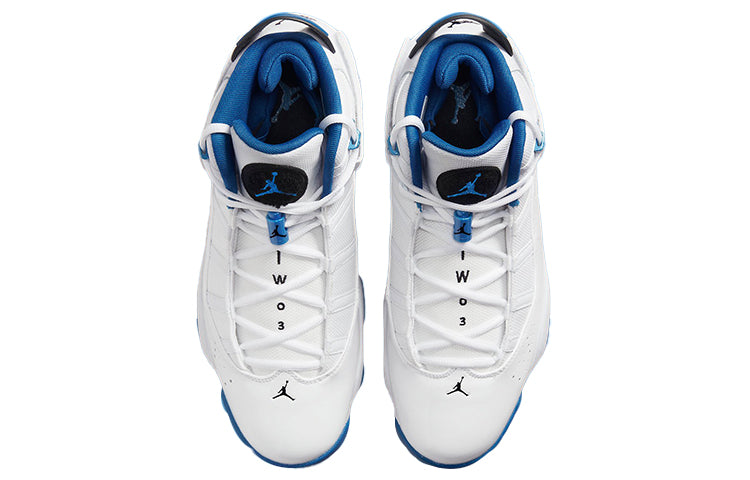 Air Jordan 6 Rings \'White Dark Marina Blue\'  322992-114 Epochal Sneaker