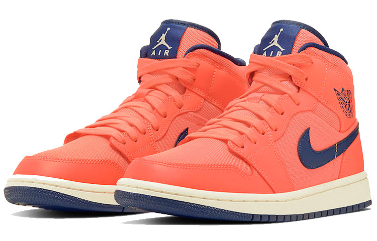 (WMNS) Air Jordan 1 Mid \'Turf Orange\'  CD7240-804 Epochal Sneaker