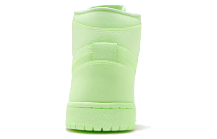 (WMNS) Air Jordan 1 High PRM \'Barely Volt\'  AH7389-700 Signature Shoe