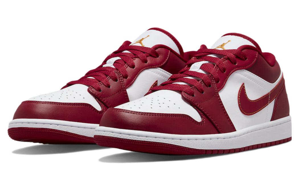 Air Jordan 1 Low \'Cardinal Red\'  553558-607 Signature Shoe