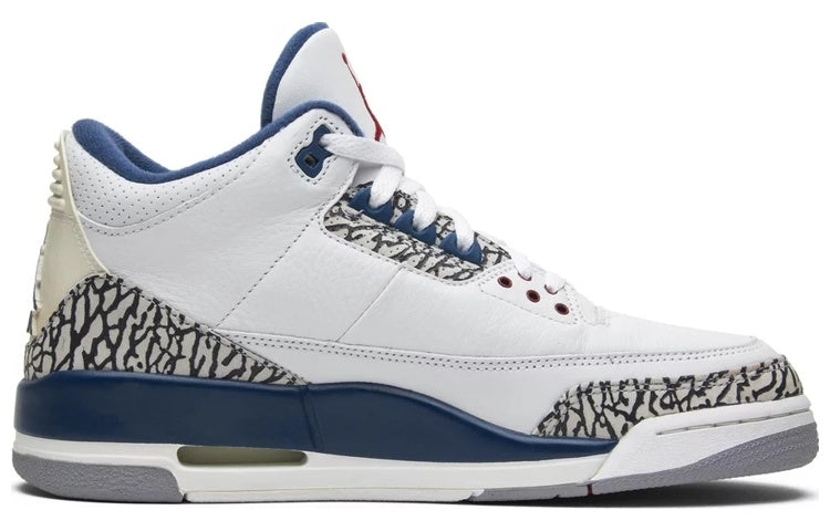 Air Jordan 3 Retro \'True Blue\' (2009)  136064-141(2009) Signature Shoe