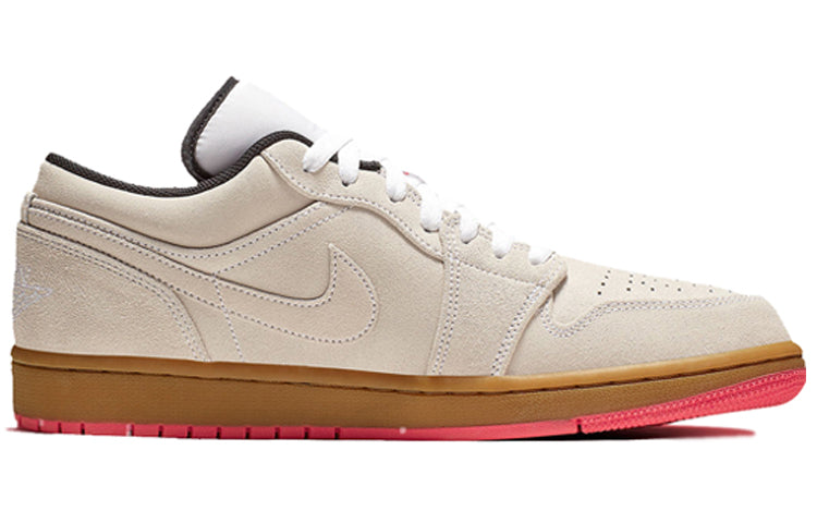 Air Jordan 1 Low \'White Gym Yellow\'  553558-119 Signature Shoe