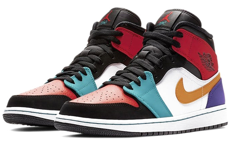 Air Jordan 1 Mid \'Multi-Color\'  554724-125 Cultural Kicks