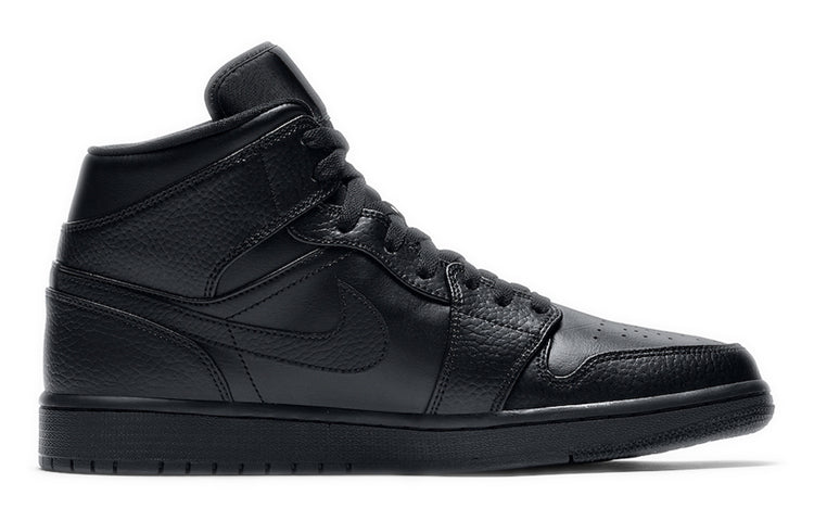 Air Jordan 1 Mid \'Triple Black\' 2020  554724-091 Antique Icons