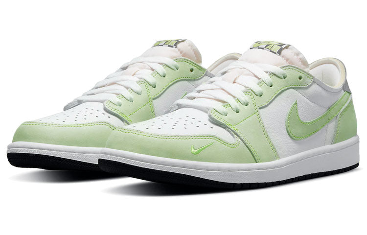 Air Jordan 1 Low OG \'White Ghost Green\'  DM7837-103 Signature Shoe