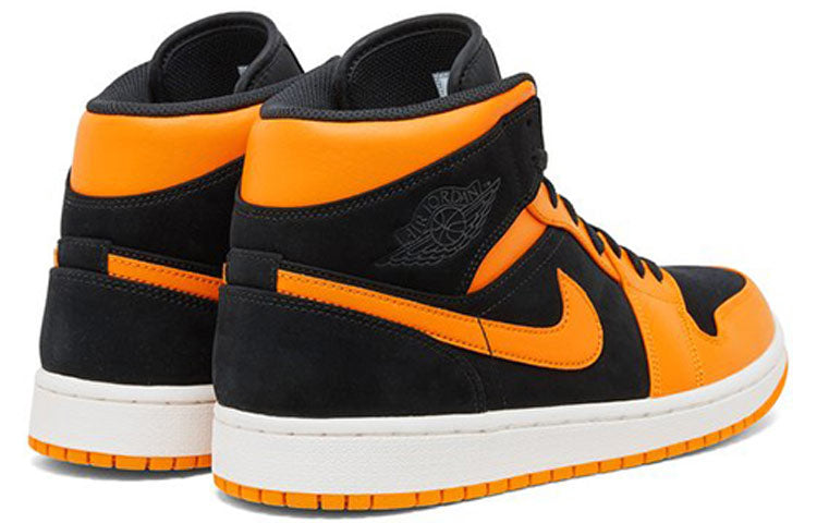 Air Jordan 1 Mid \'Orange Peel\'  554724-081 Epochal Sneaker