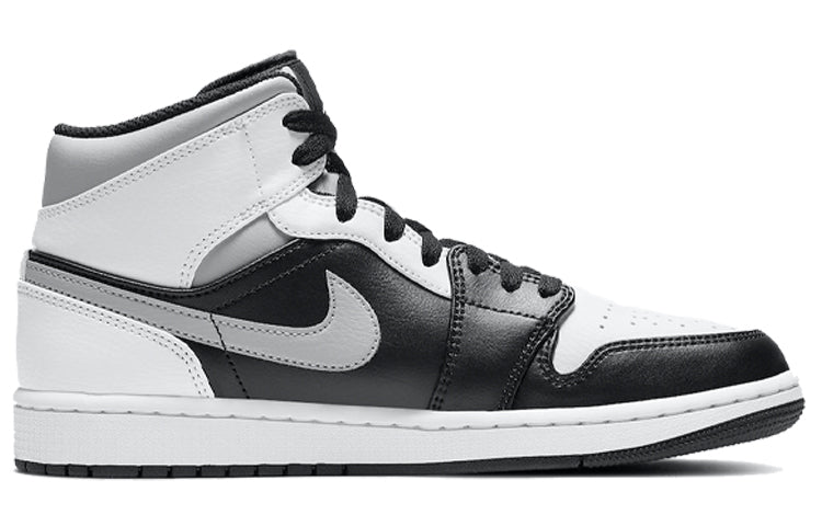 Air Jordan 1 Mid \'White Shadow\'  554724-073 Signature Shoe