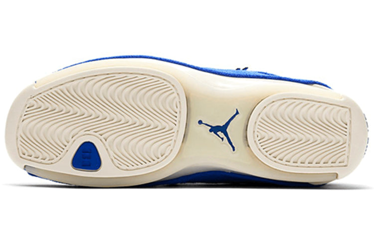 Air Jordan 18 Retro \'Blue Suede\'  AA2494-401 Vintage Sportswear