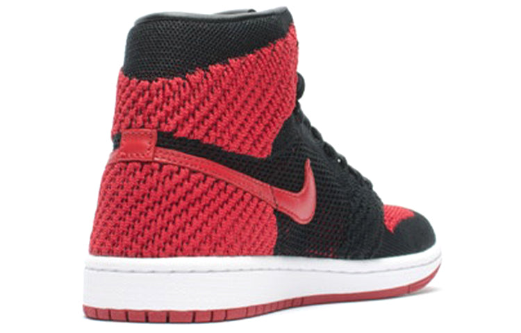 Air Jordan 1 Retro High OG Flyknit \'Bred\'  919704-001 Signature Shoe