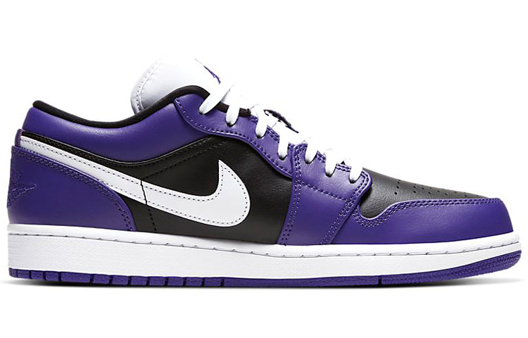 Air Jordan 1 Low \'Court Purple Black\'  553558-501 Epochal Sneaker