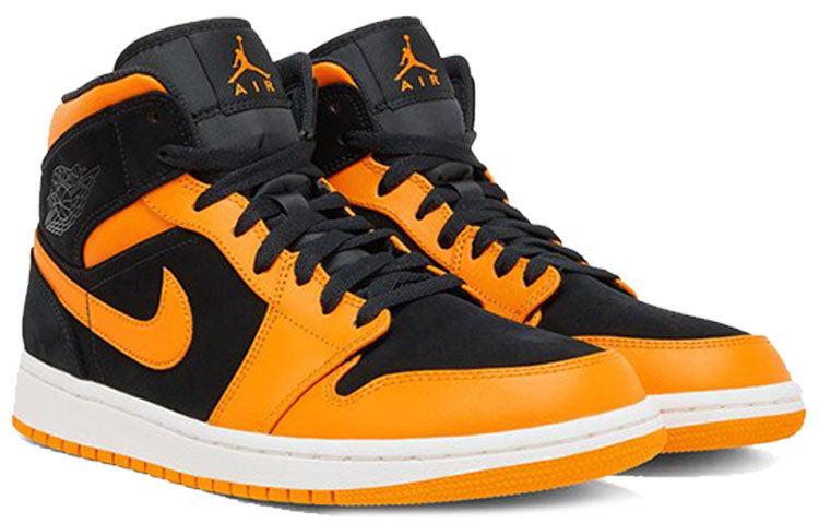 Air Jordan 1 Mid \'Orange Peel\'  554724-081 Epochal Sneaker