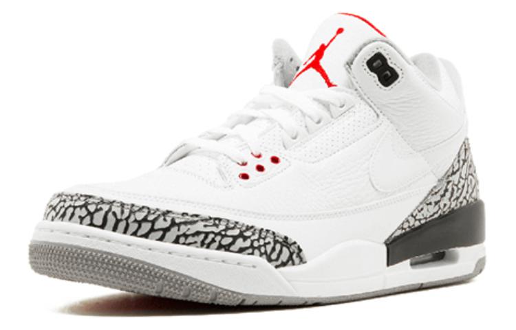 Air Jordan 3 Retro JTH NRG \'White Cement\'  AV6683-160 Classic Sneakers