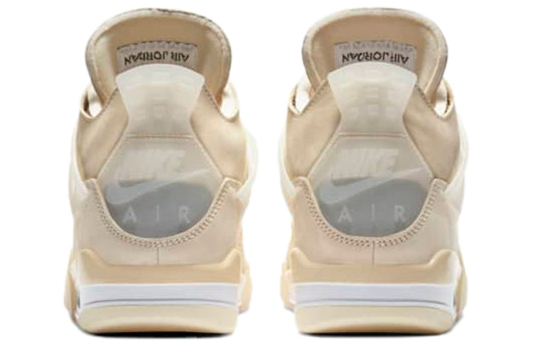 (WMNS) Off-White x Air Jordan 4 SP \'Sail\'  CV9388-100 Epochal Sneaker
