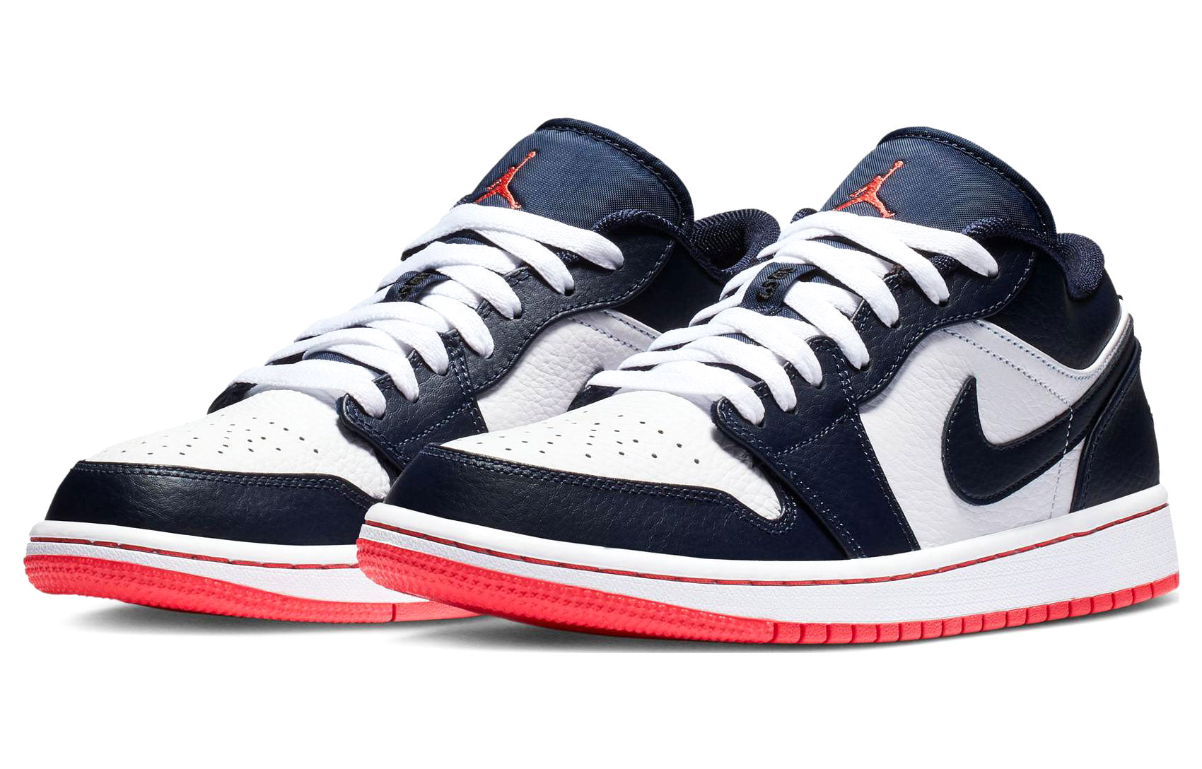 Air Jordan 1 Retro Low \'Obsidian Ember Glow\'  553558-481 Epochal Sneaker