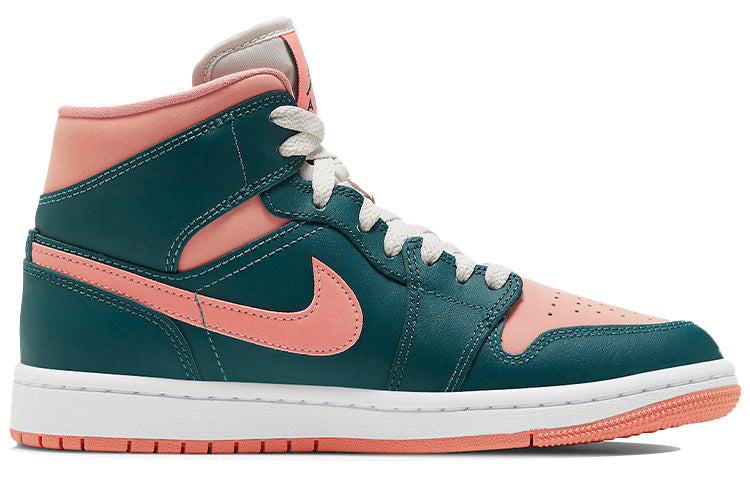 (WMNS) Air Jordan 1 Mid \'Dark Teal Green\'  BQ6472-308 Epochal Sneaker