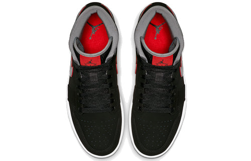 Air Jordan 1 Mid \'Black Grey\'  554724-060 Classic Sneakers