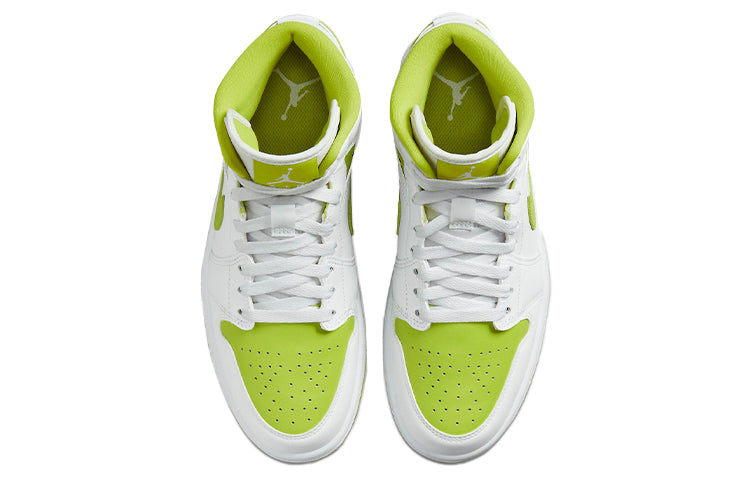 (WMNS) Air Jordan 1 Mid \'White Lime\'  BQ6472-131 Epochal Sneaker