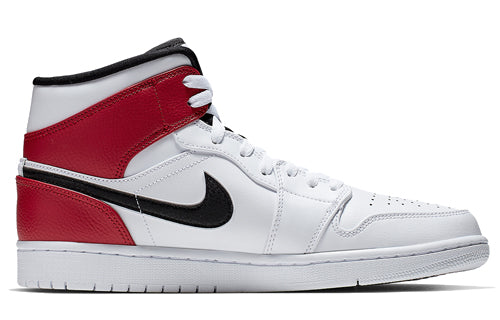 Air Jordan 1 Mid \'White Chicago\'  554724-116 Epoch-Defining Shoes