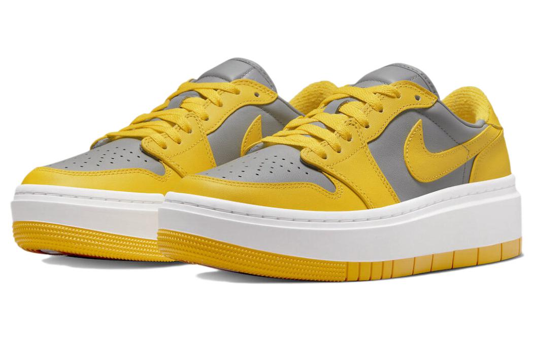 (WMNS) Air Jordan 1 Elevate Low \'Cement Grey Varsity Maize\'  DH7004-017 Signature Shoe